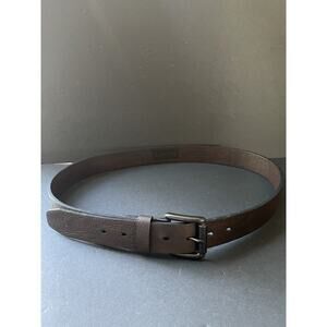 Levis Mens Leather Belt Brown Size L 38-40 Stagecoach Buckle Casual Workwear